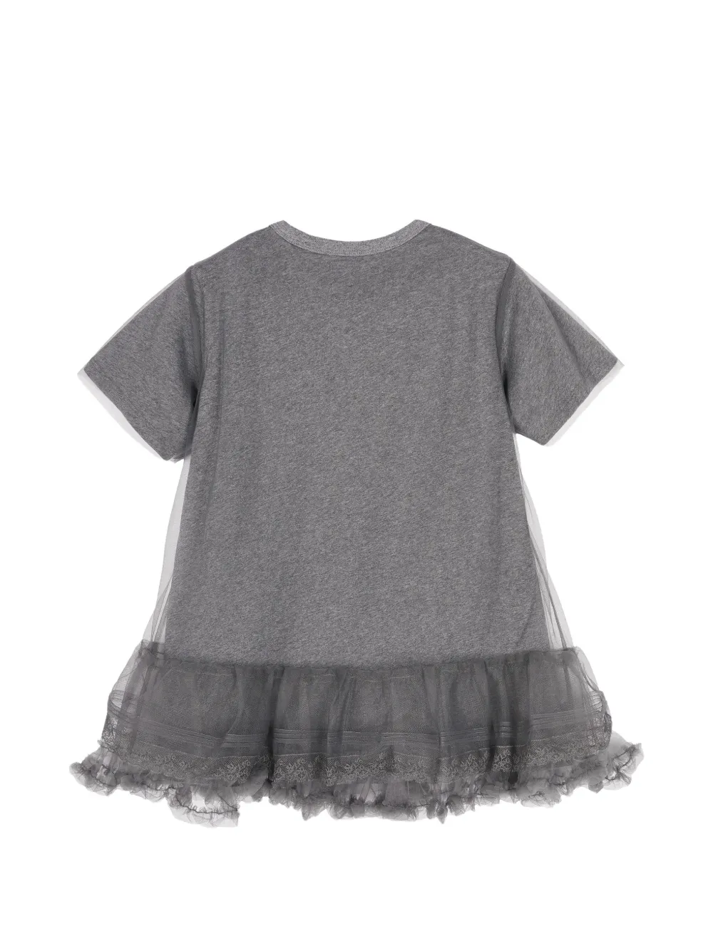 jnby by JNBY Jurk met beerprint en ruches Grijs