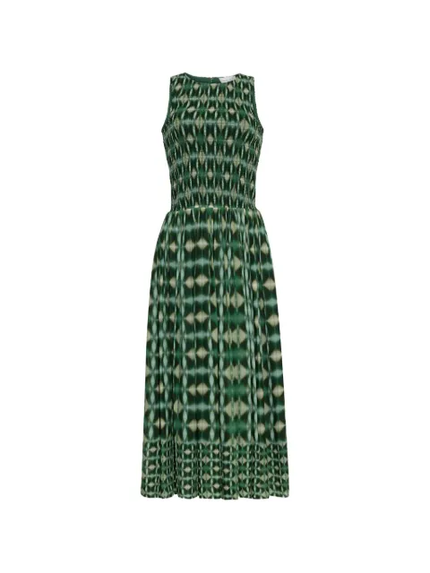 Cara Cara vestido midi Vesper con motivo geométrico