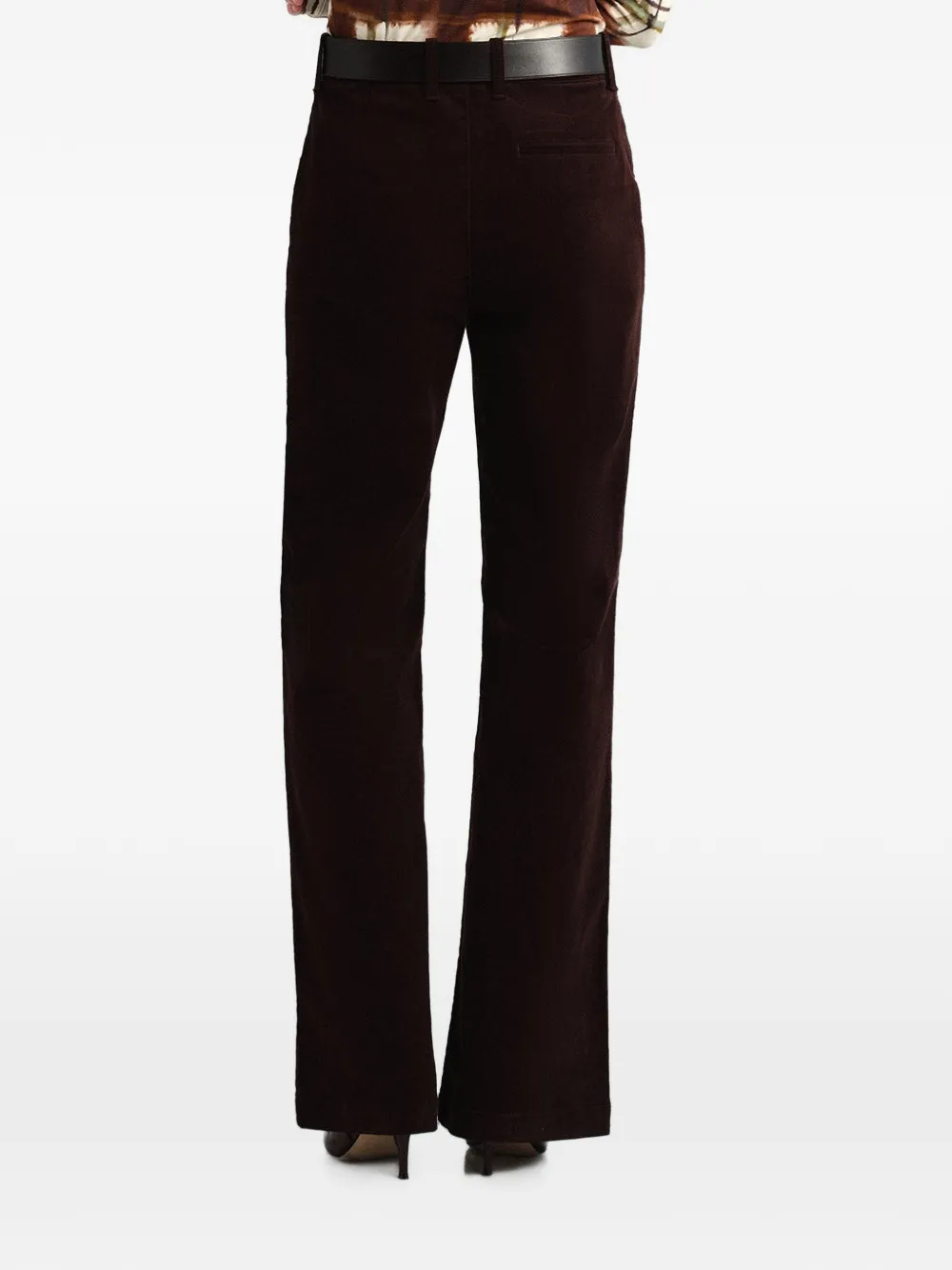 Cara Annie flared ribfluwelen broek Bruin