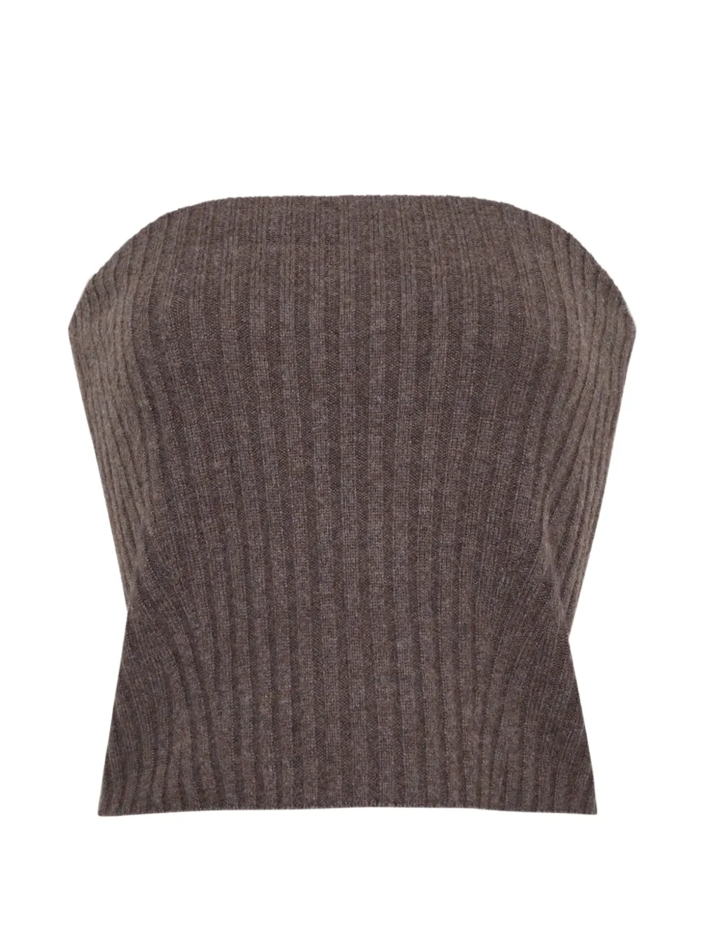 Cara Cara Rhea Ribbed-knit Tube Top In Brown