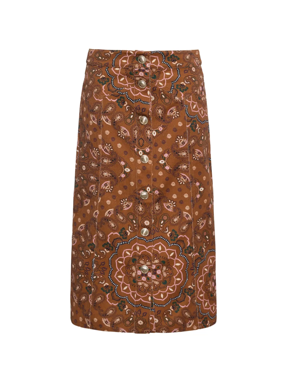 Cara Cara Juniper A-line midi skirt - Braun