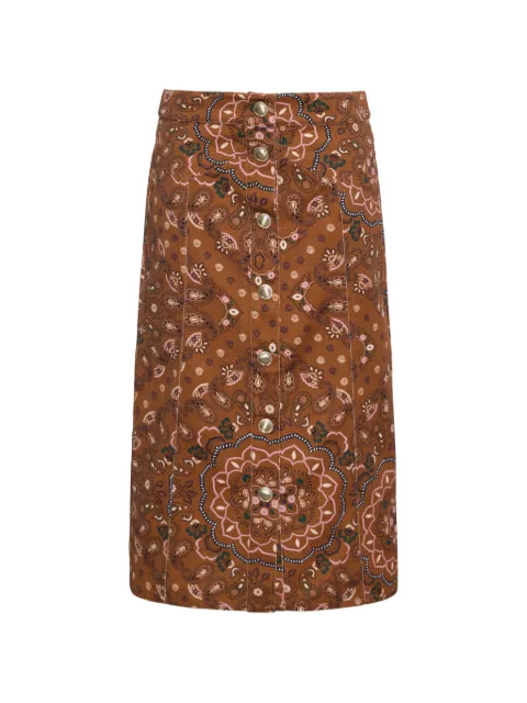 Cara Cara falda midi Juniper acampanada