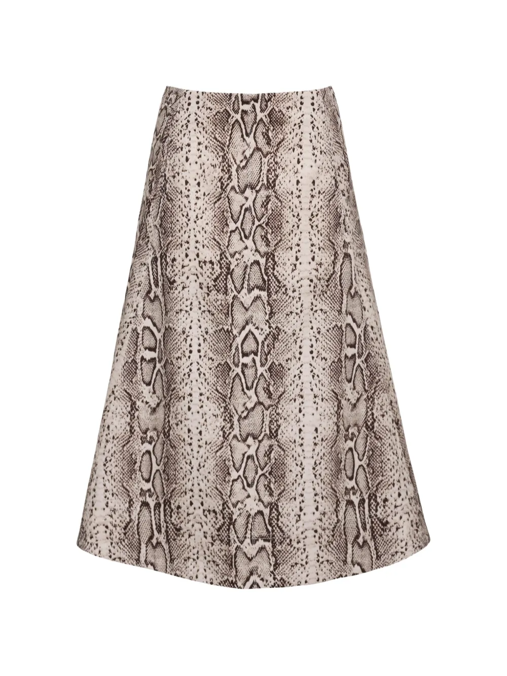 Cara Cara Aisha snakeskin-print midi skirt - Grau