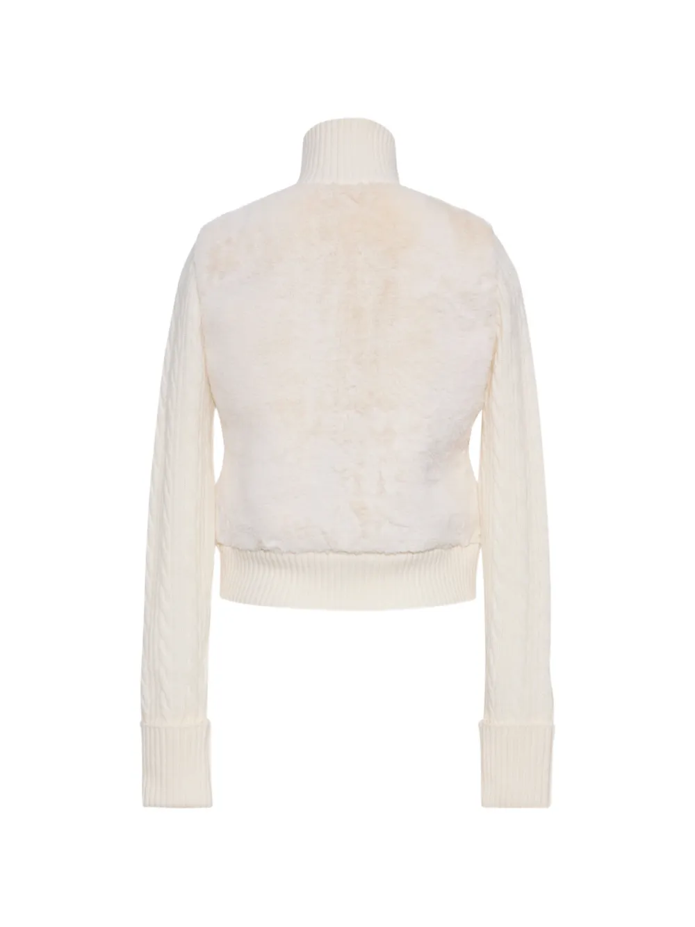 Cara Logan vest van imitatiebont Beige