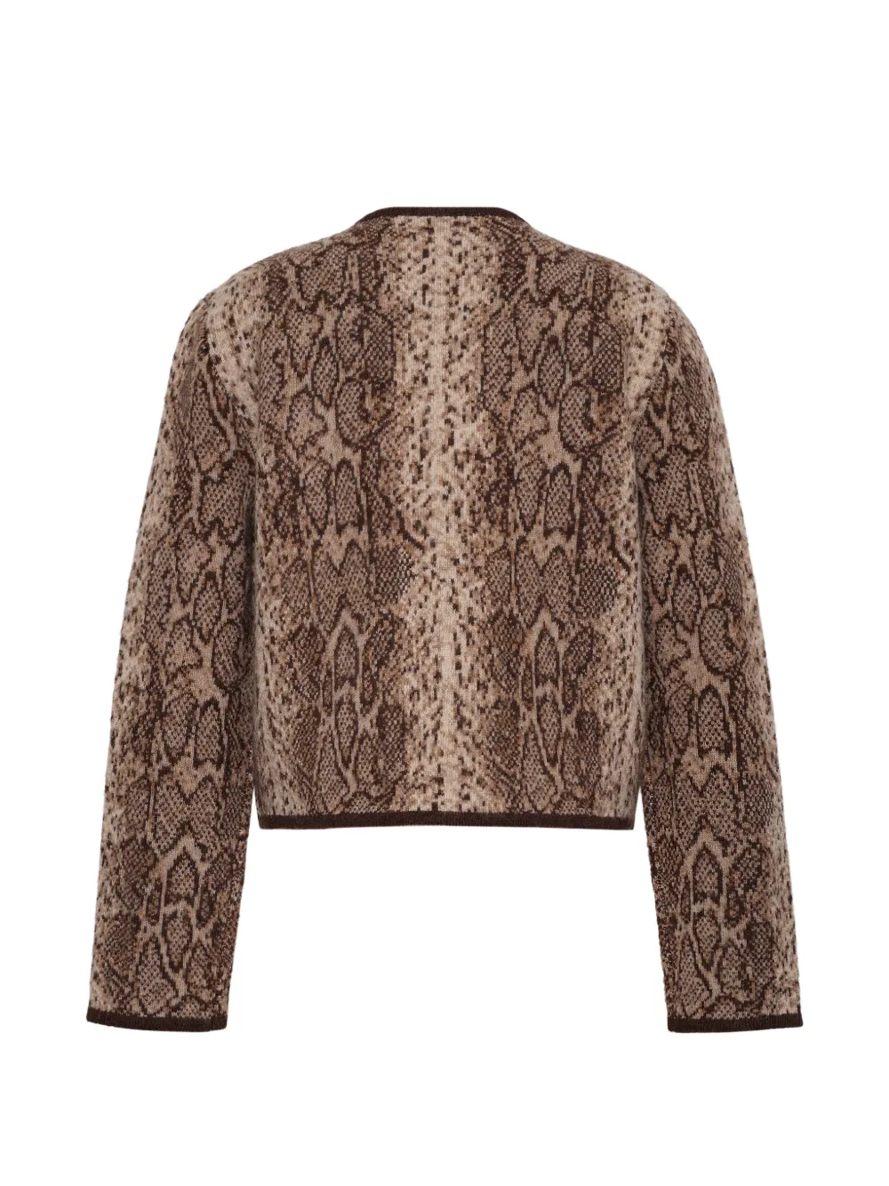 Cara Bristol vest met slangenprint Bruin