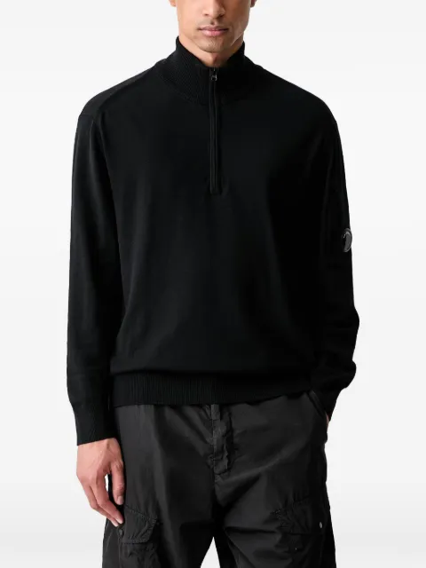 C.P. Company Lens-detail quarter-zip sweater