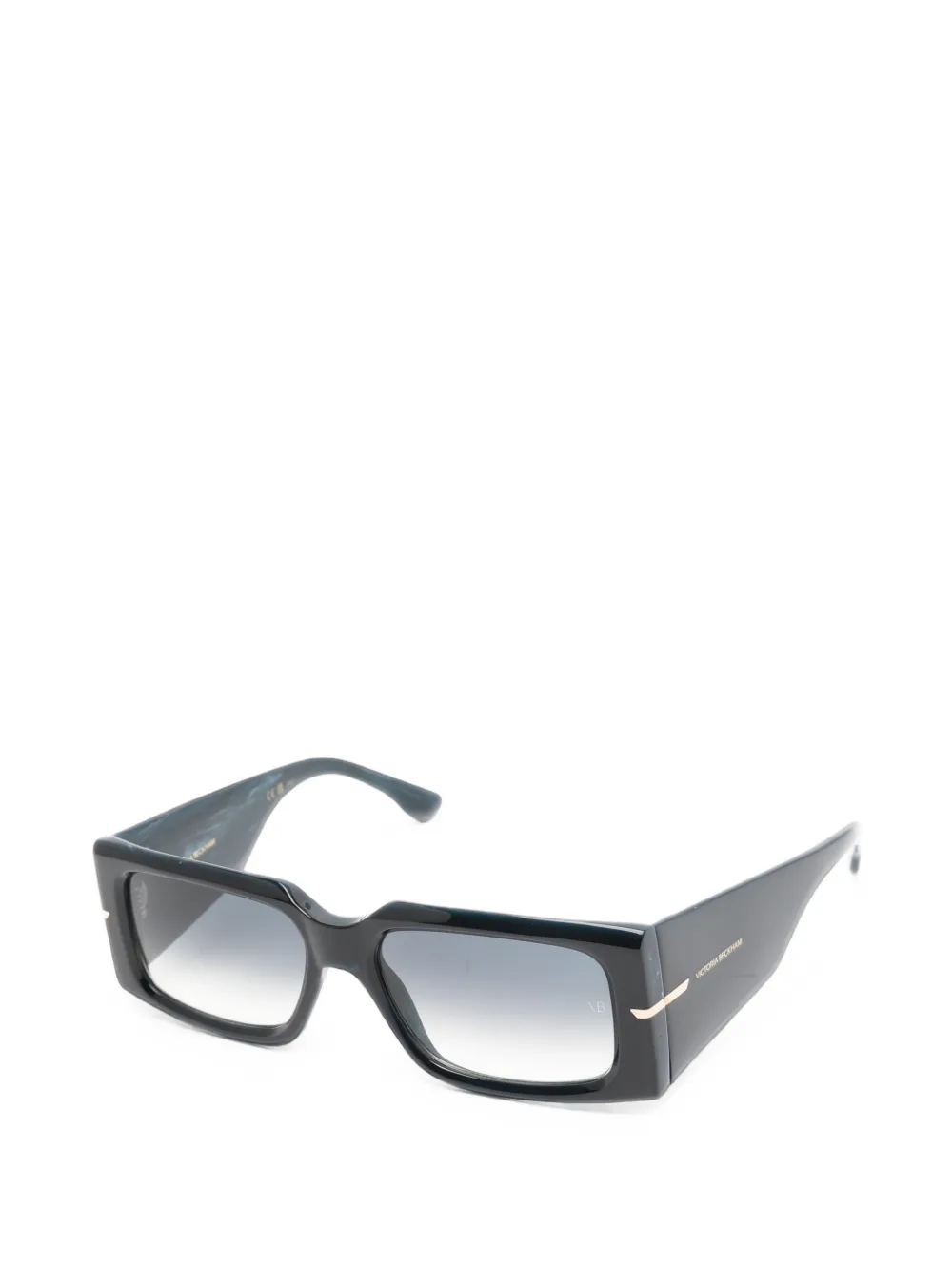 Victoria Beckham Eyewear Zonnebril met rechthoekig montuur Blauw