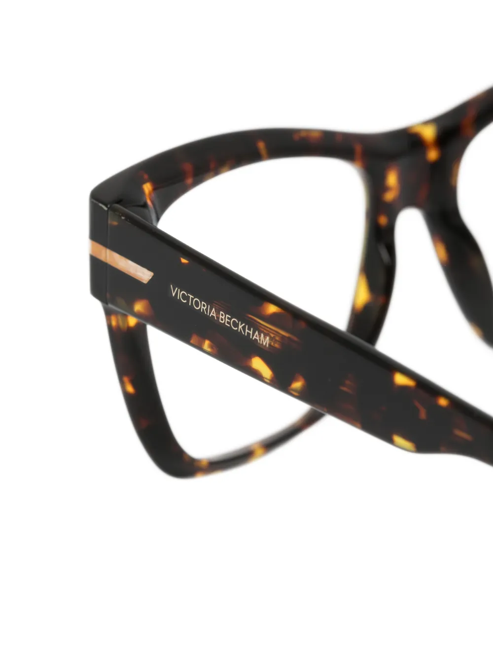 Victoria Beckham Eyewear Bril met schildpadschild-effect Bruin