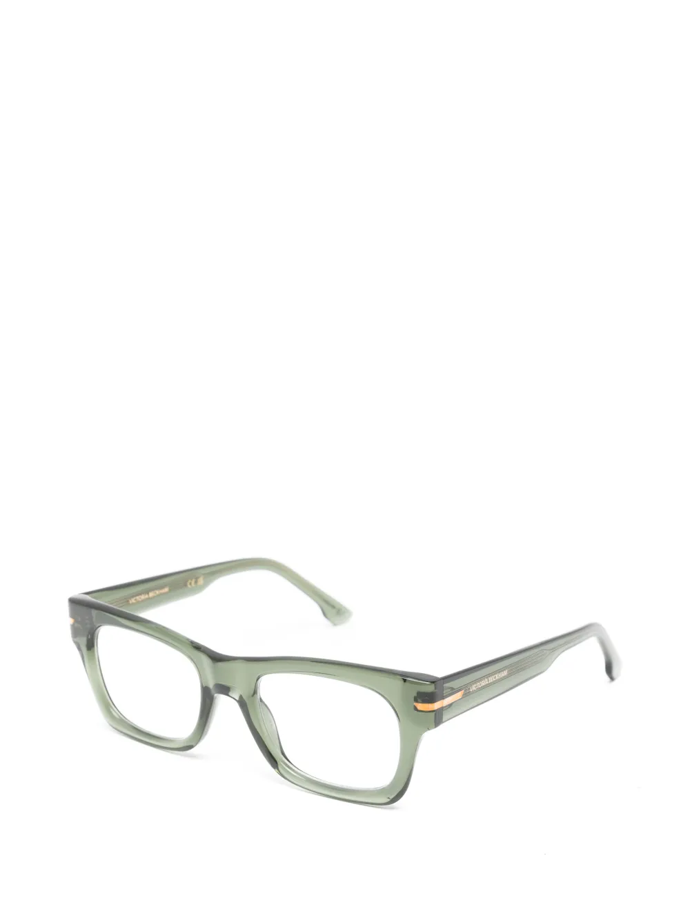 Victoria Beckham Eyewear Bril met rechthoekig montuur Groen