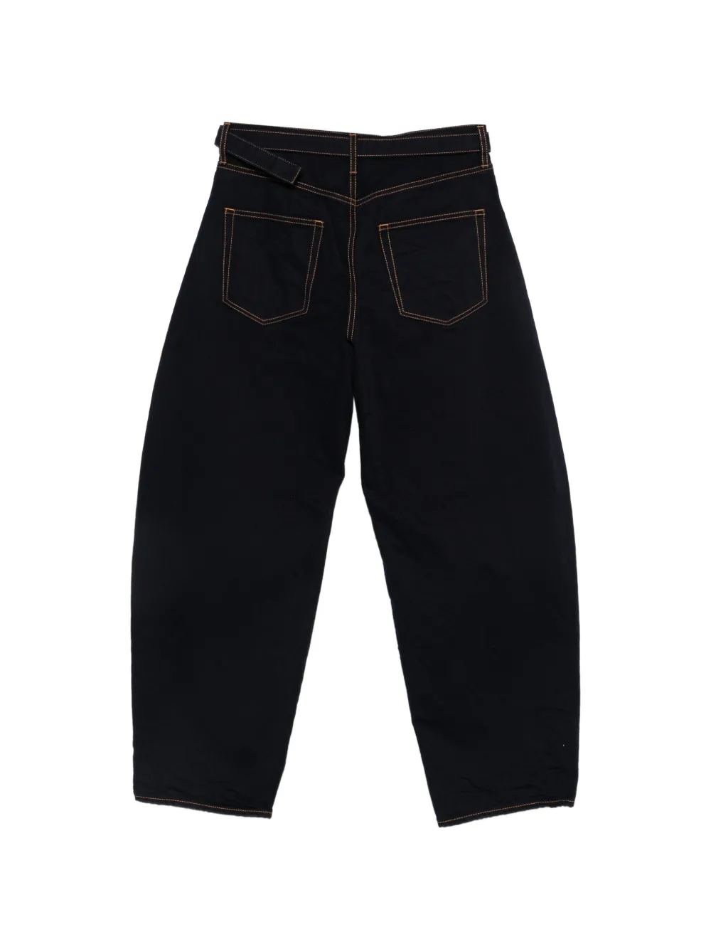 sacai Jeans met ceintuur en ritsdetail Blauw