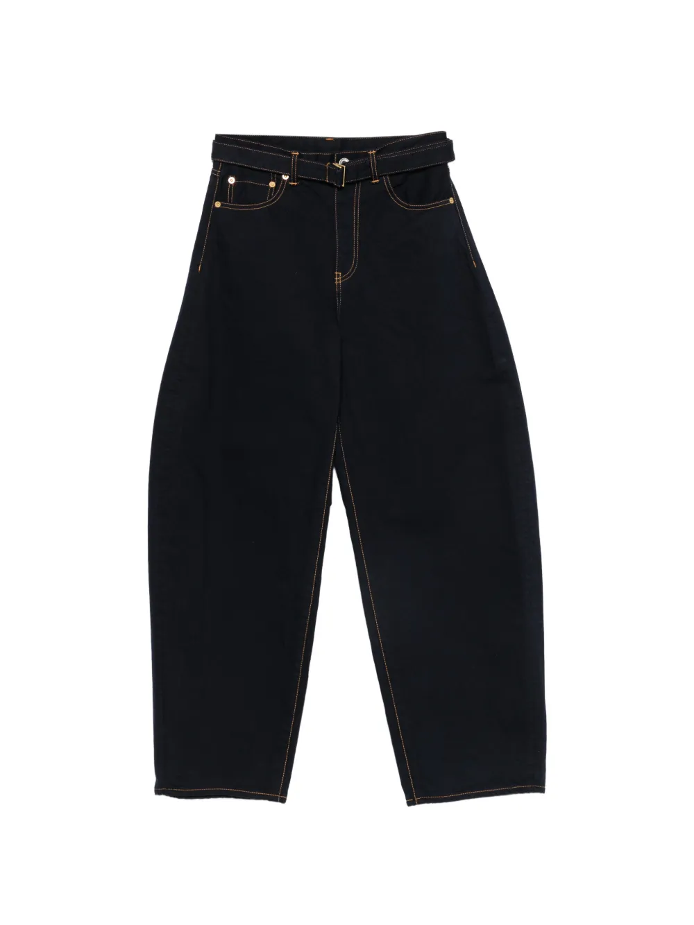 sacai Jeans con cuciture a contrasto - Blu