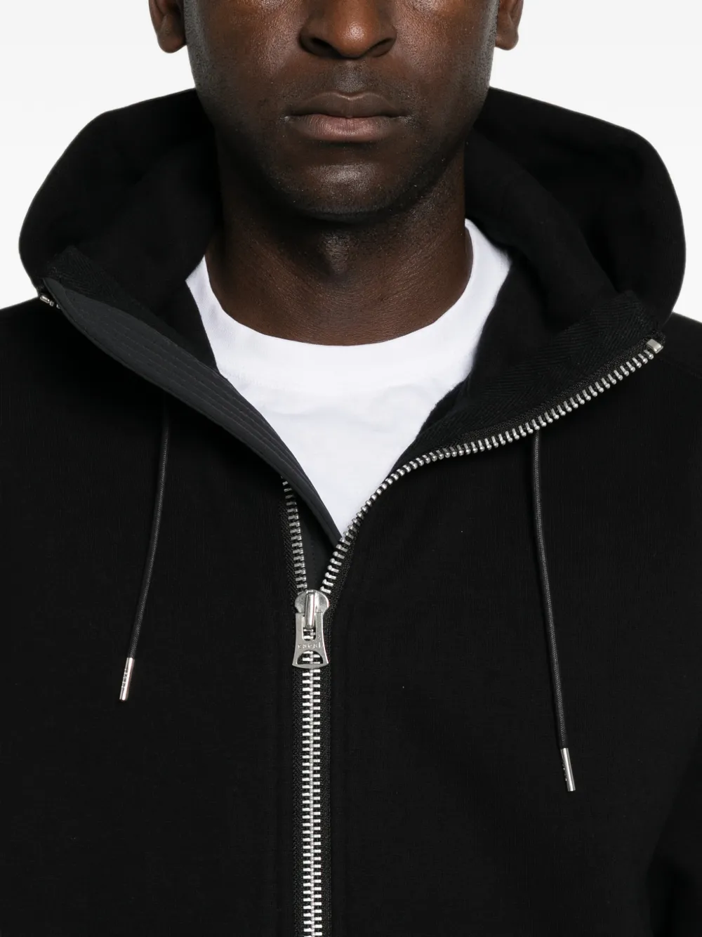 sacai Hoodie met trekkoord Zwart