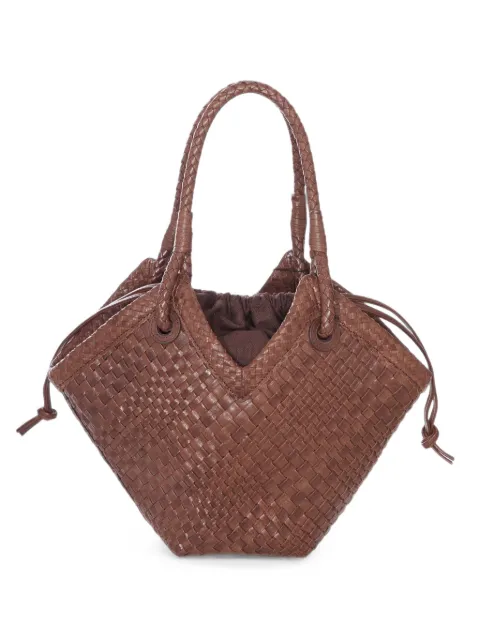 IBELIV small Trinity woven-leather tote bag