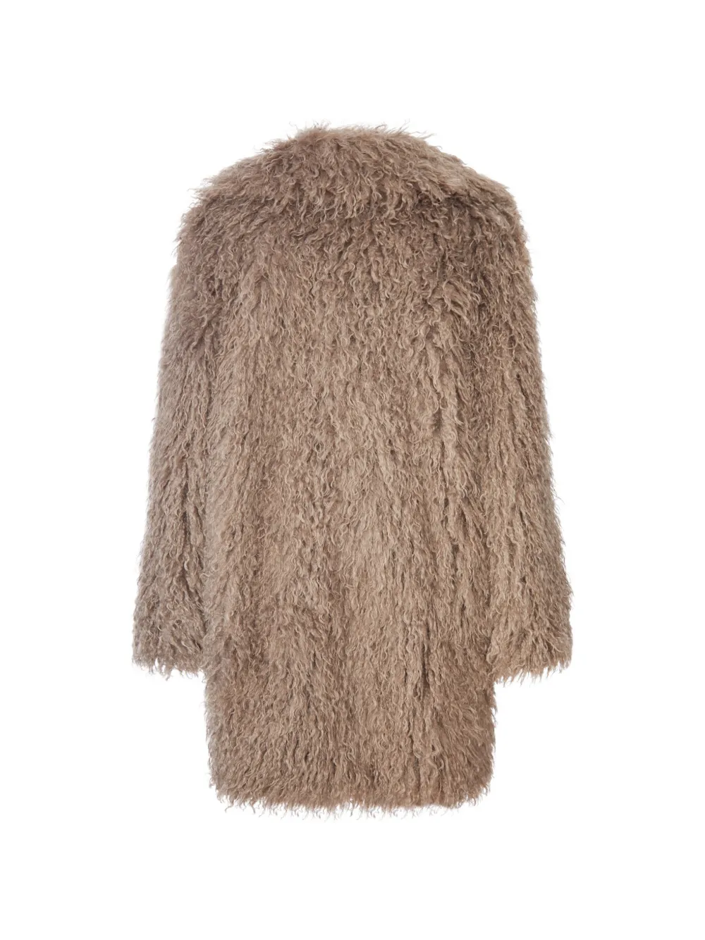 Tagliatore Jas met wijde kraag en gekrulde textuur Beige