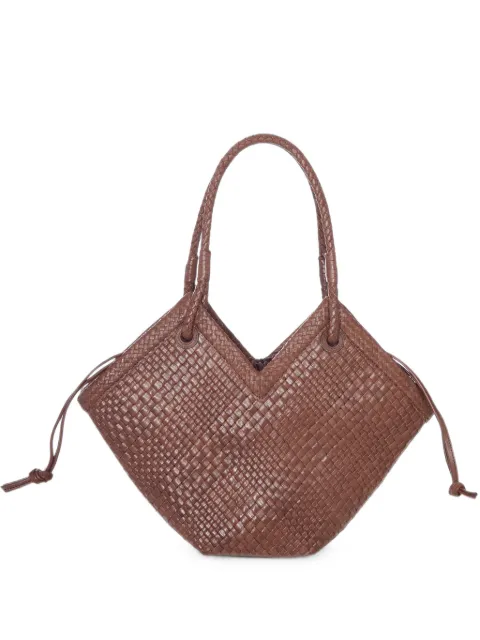 IBELIV bolso shopper Trinity mediano de piel tejida