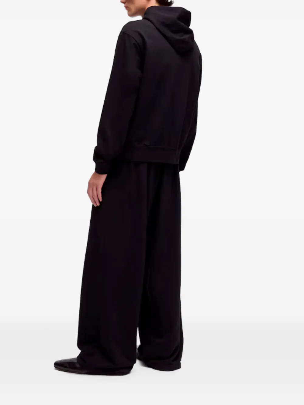 Gucci Sweater met capuchon en Web-detail Zwart