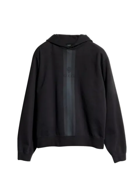 Gucci cotton hooded sweatshirt with muted Web