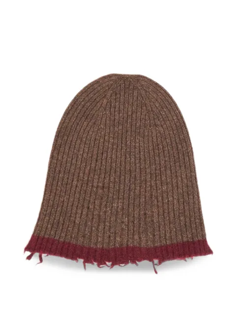Uma Wang gorro tejido con efecto envejecido