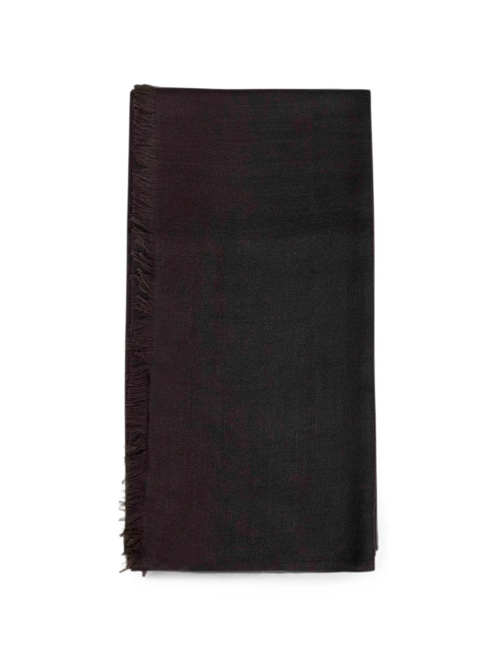 Brunello Cucinelli fringed rectangular cashmere scarf Bruin