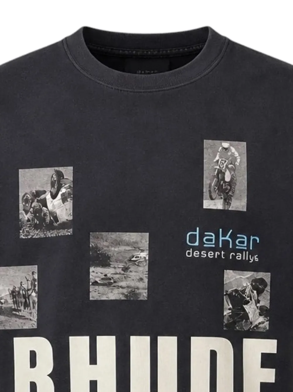 RHUDE Winter 91 Rallye T-shirt Zwart