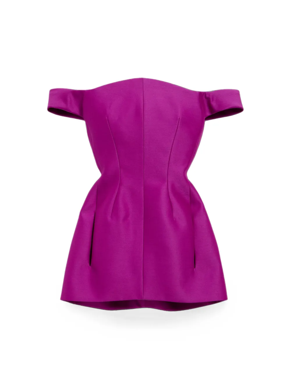 Balenciaga Off-shoulder mini-jurk Paars