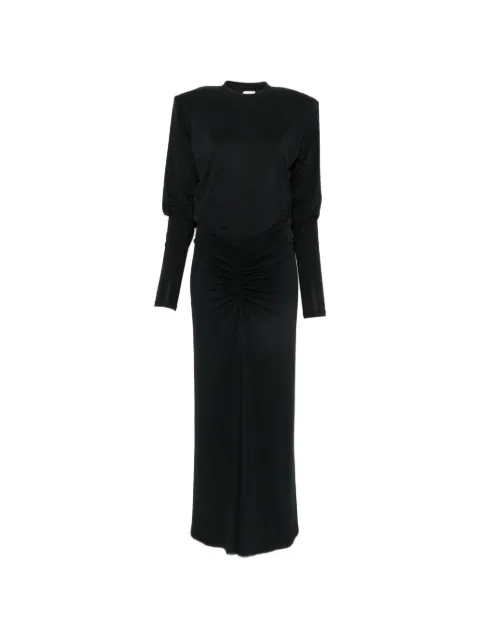 THE ANDAMANE vestido fruncido con hombreras