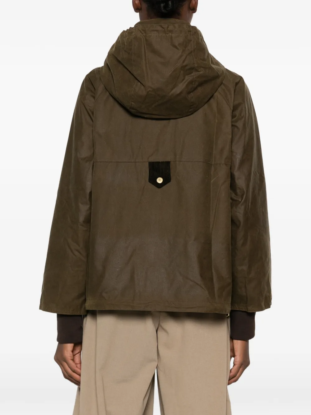 Barbour Willowmere Waxed jack Groen