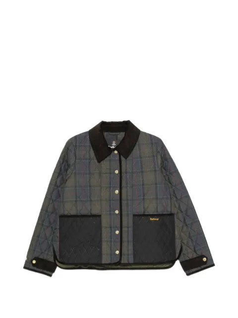 Barbour quilted tartan-print jacket