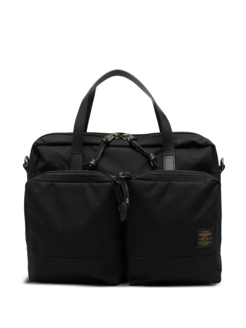 Filson multi-pocket zip-around tote bag