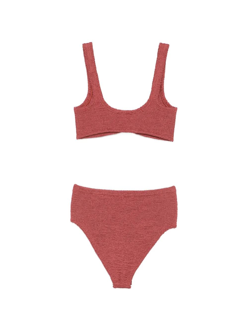 Hunza G Nadine gekreukte bikini Roze