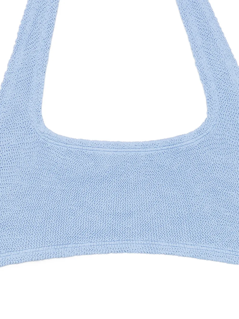 Hunza G Bikini met halternek en gekreukt effect Blauw