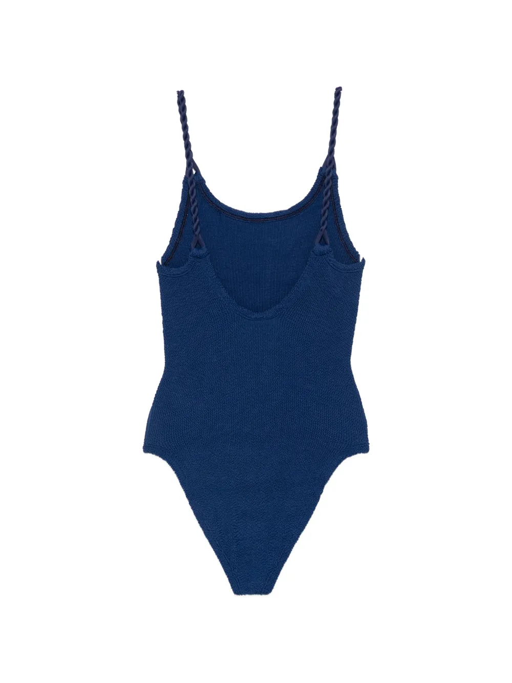 Hunza G Camille badpak met gekreukt effect Blauw