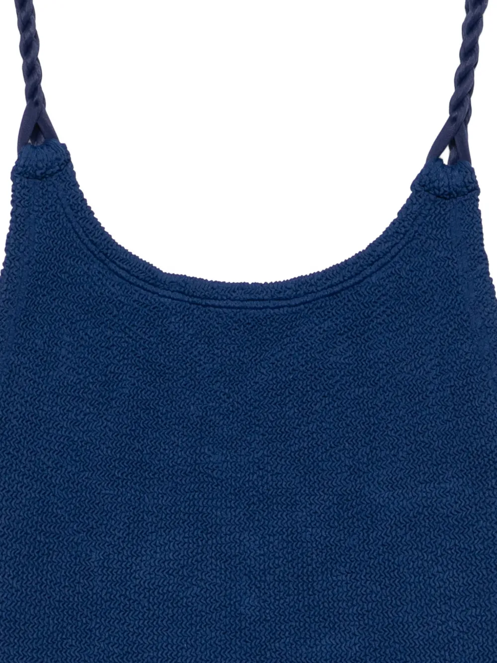 Hunza G Camille badpak met gekreukt effect Blauw