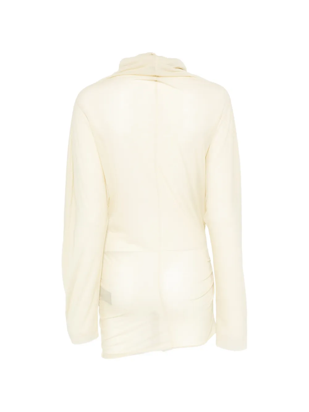 Soeur long-sleeve ruched top Beige