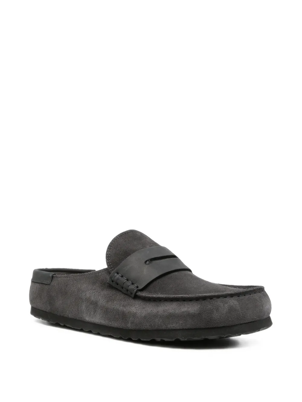 Birkenstock Naples leren schoenen met dubbele stiksels Grijs