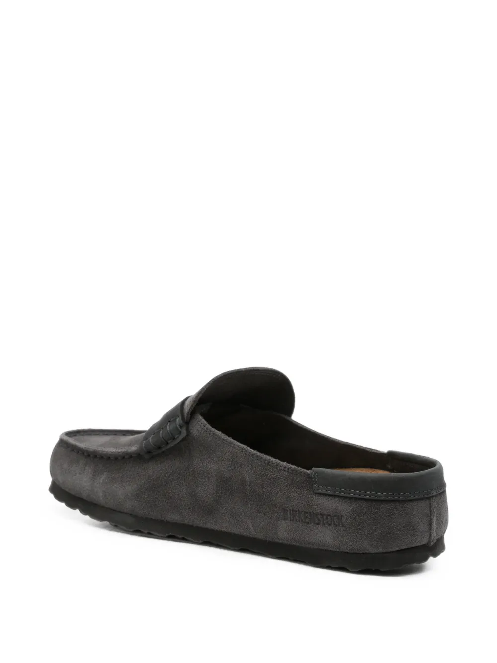Birkenstock Naples leren schoenen met dubbele stiksels Grijs