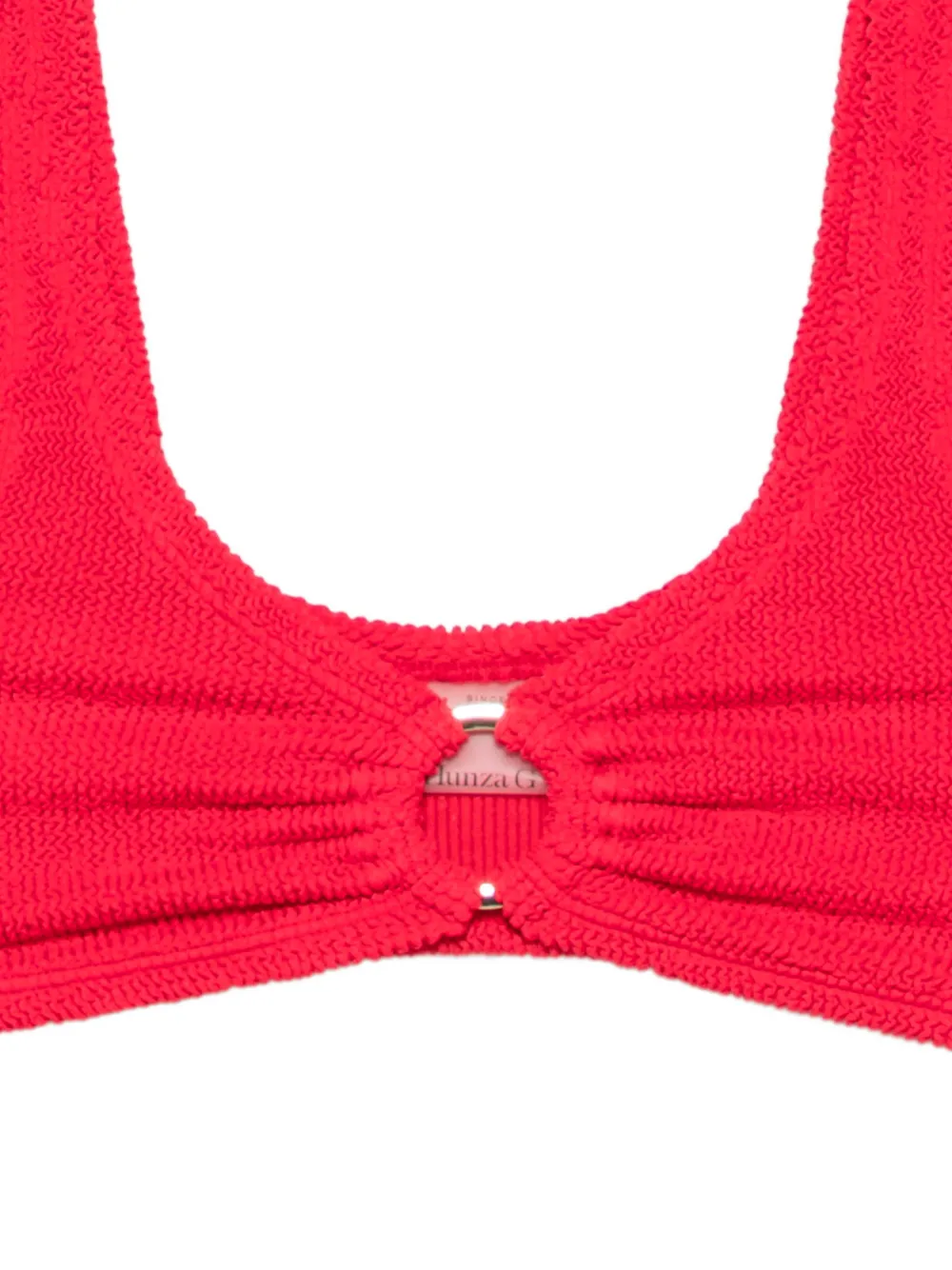 Hunza G Julia bikini met gekreukt effect Rood