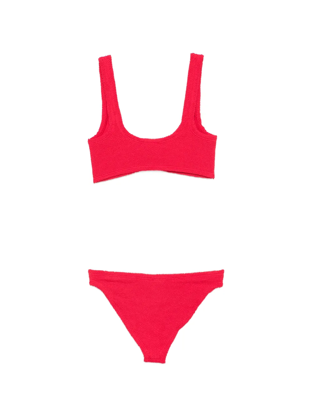 Hunza G Julia bikini met gekreukt effect Rood