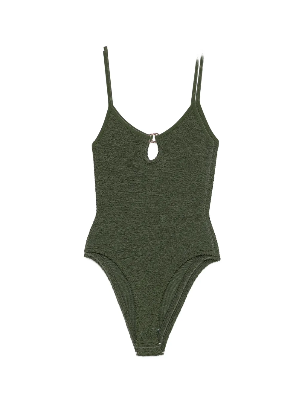 Hunza G Costume da bagno con effetto increspato - Verde