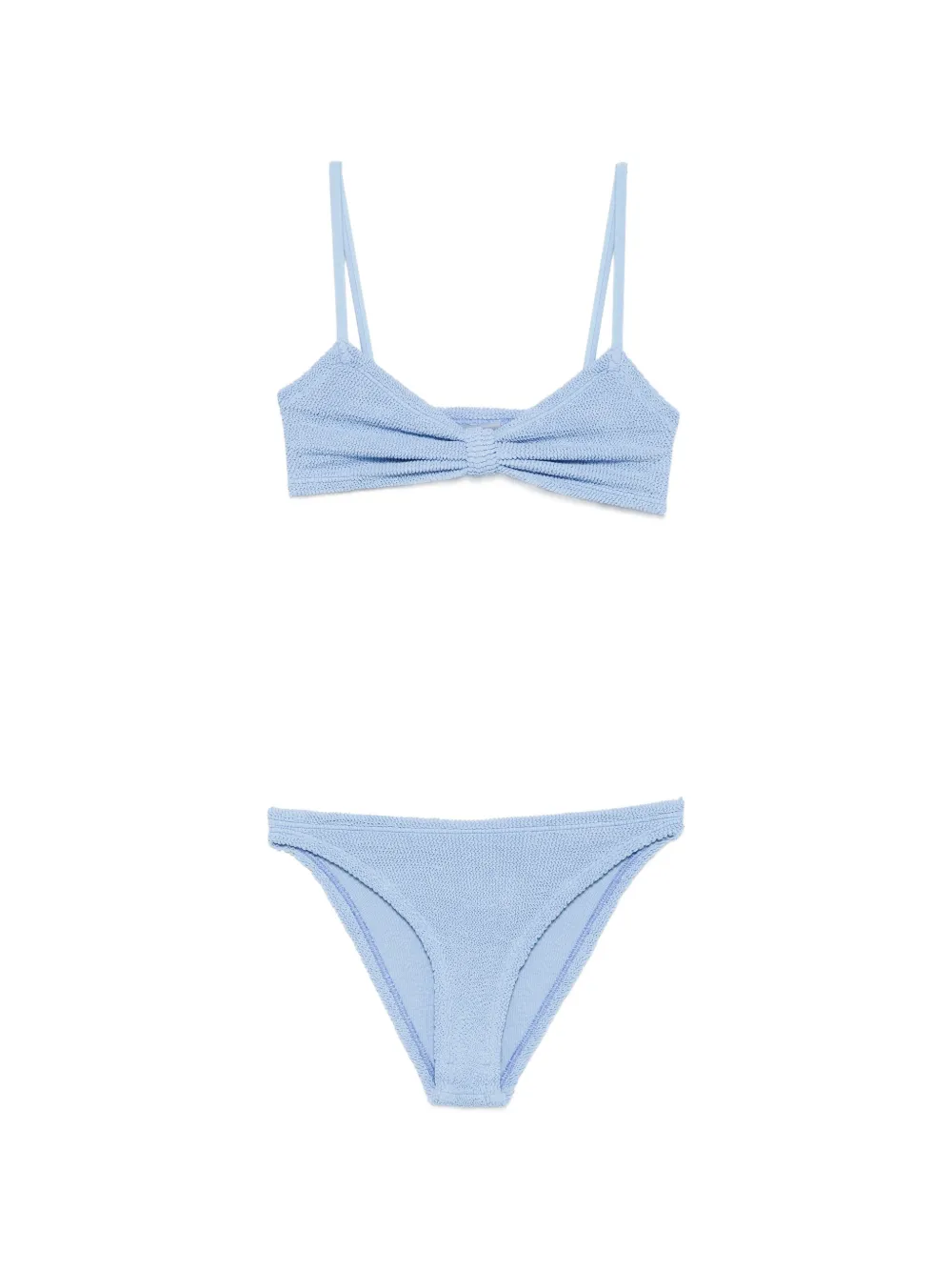 Hunza G Bikini con effetto stropicciato - Blu