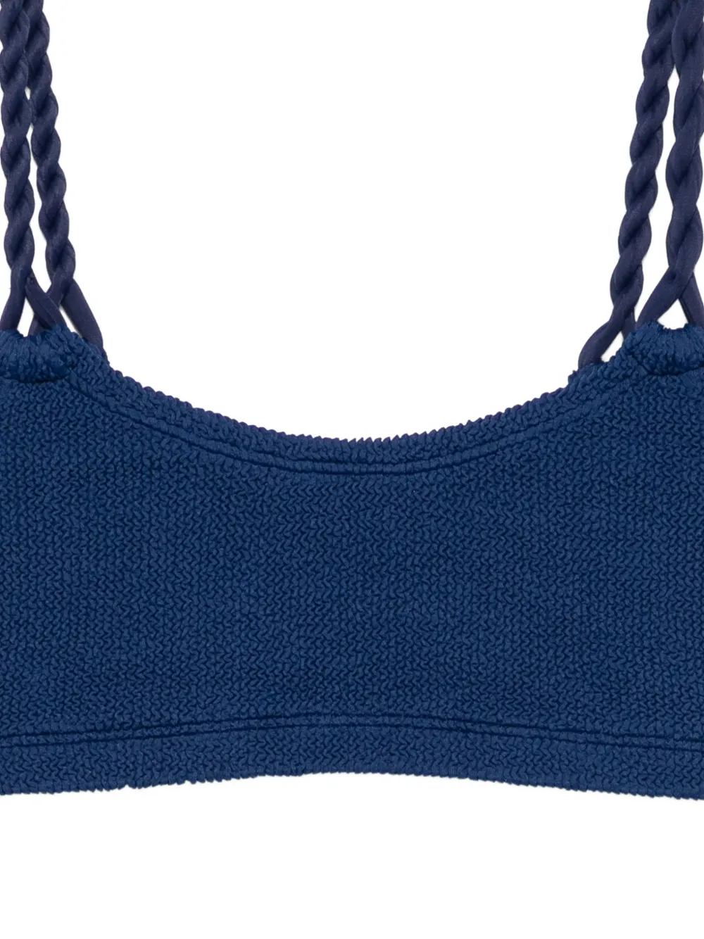 Hunza G Phoebe bikini met gekreukt effect Blauw