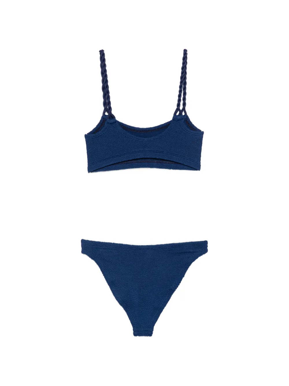 Hunza G Phoebe bikini met gekreukt effect Blauw
