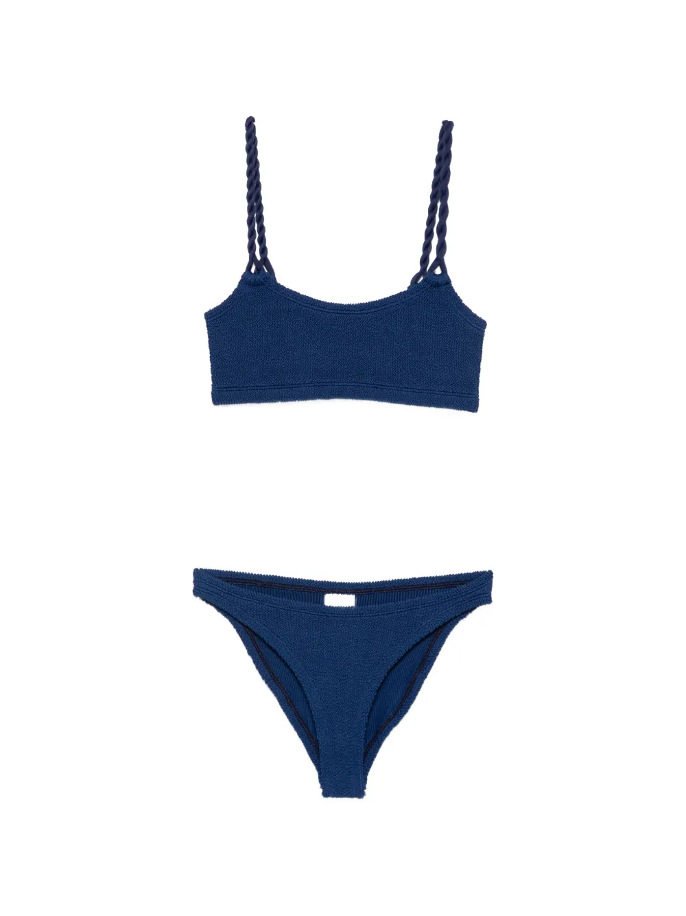 Hunza G Bikini Phoebe con effetto stropicciato - Blu
