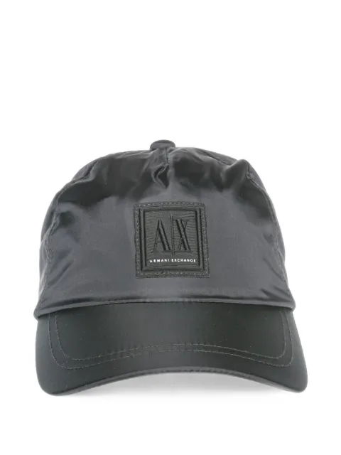 Armani Exchange logo-patch baseball cap
