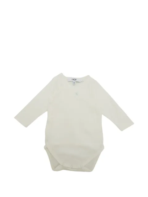 Christian Dior Pre-Owned clover-leaf embroidered bodysuit