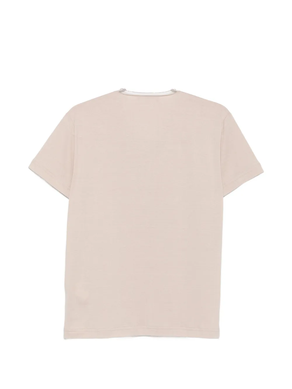 Fabiana Filippi Verfraaid T-shirt met V-hals Beige