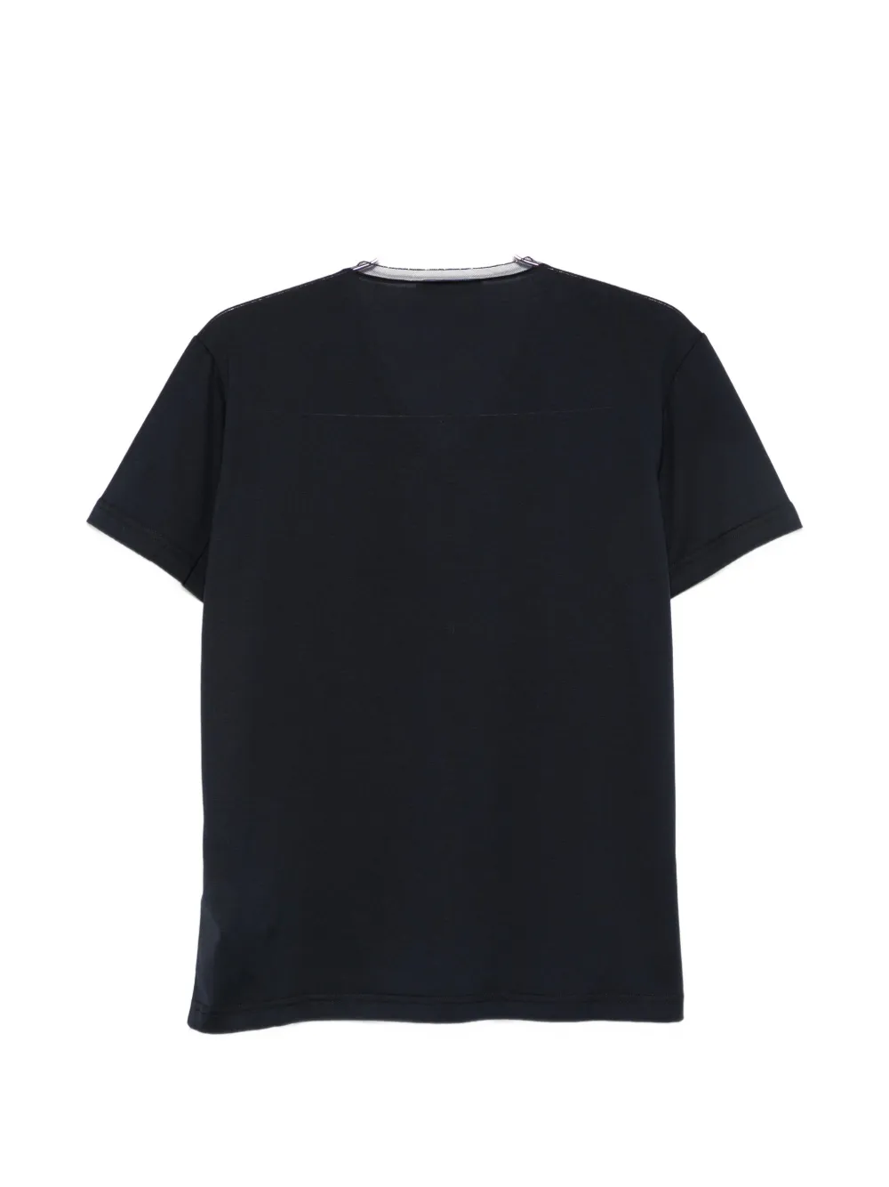 Fabiana Filippi Verfraaid T-shirt met V-hals Blauw