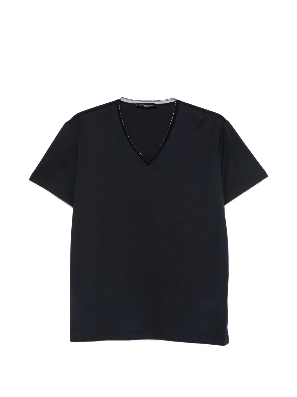 Fabiana Filippi embellished V-neck T-shirt - Blu