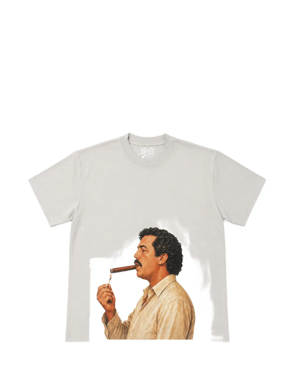 Melt graphic-print T-shirt - Toni neutri