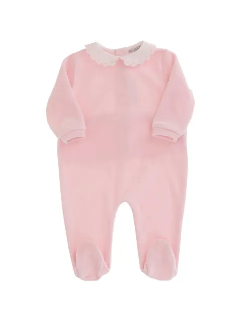 Nicoletta Fanna scallop-collar babygrow